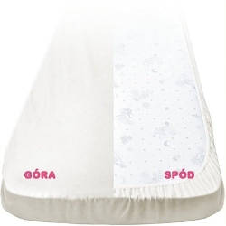 Antybakteryjne prześcieradło z gumką firmy Feretti - ECRU LUB FIOLET