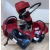 Graco SYMBIO Chili Red 4w1 wózek spacerowy, gondola, fotelik, baza do fotelika, adapter do fotelika