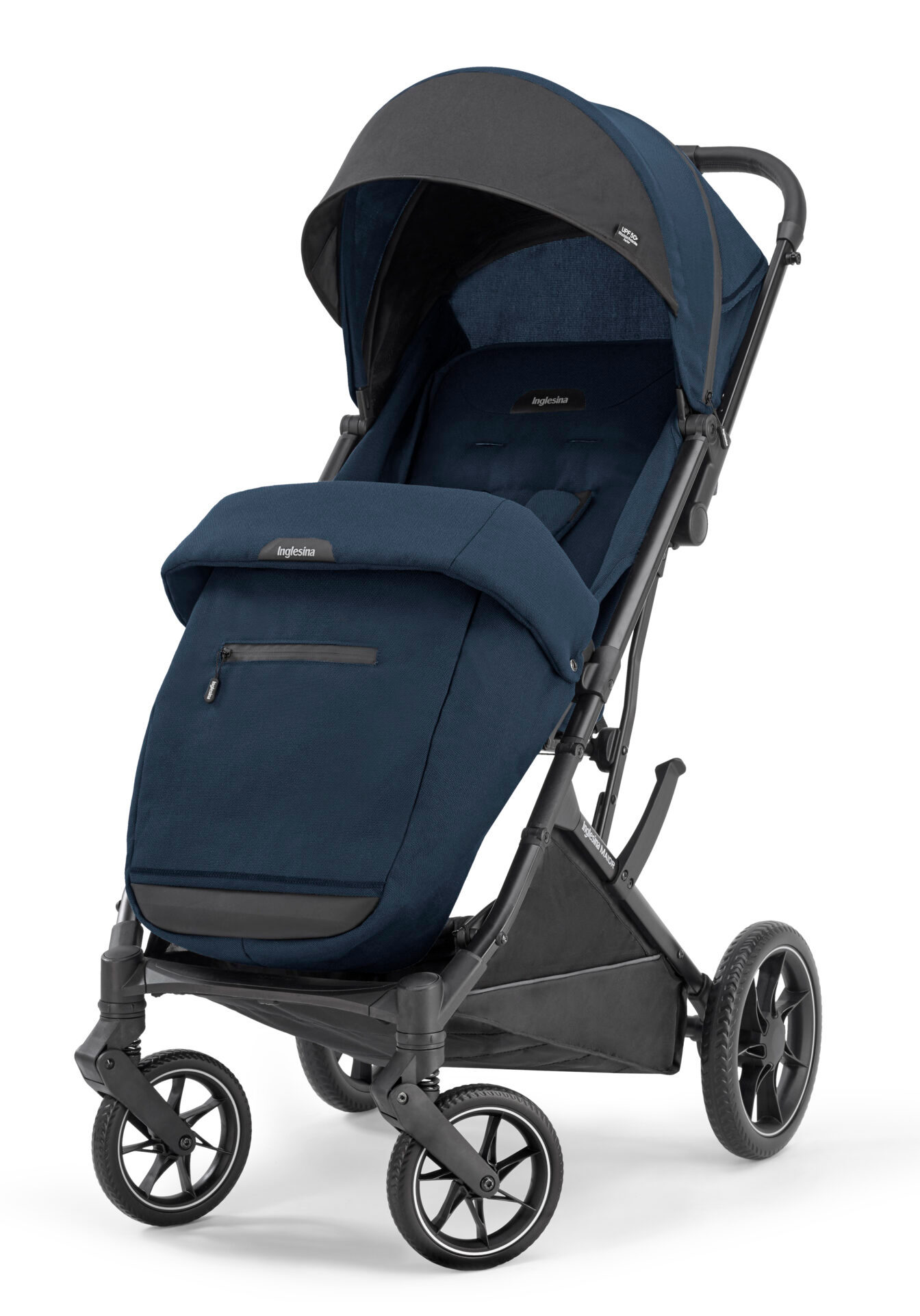 Inglesina MAIOR Polar Blue wózek spacerowy do 22 kg + folia  przeciwdeszczowa + o