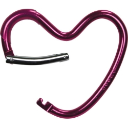 Hak zaczep do wózka serce Glossy Pink