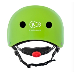 Kask rowerowy dla dziecka Kinderkraft Safety Green regulacja obwodu głowy 48-52 cm