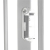 Barierka ochronna Lionelo LED Truus Slim Grey zabezpieczenie drzwi lub schodów - szara bramka zabezpieczająca schody