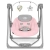 Lionelo OTTO Pink Baby huśtawka, bujaczek, leżaczek dla dziecka do 9 kg