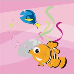 Disney Piszcząca książeczka do kąpieli - Nemo i przyjaciele