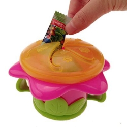 Nuby niewysypek  pojemnik na przekąski dla dziecka Kwiatek NB22005