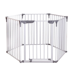 Bramka zabezpieczająca dziecko Dreambaby kojec bezpieczeństwa Royale Converta 3w1 (W:85-375cm x H:74cm) biała
