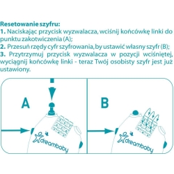 DreamBaby Zamknięcie elastyczne z szyfrem PCR808