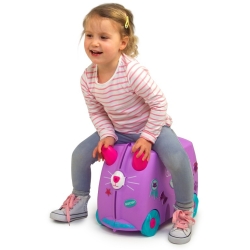 TRUNKI Jeżdżąca walizeczka Kotek Cassie TRU-0322 Walizka na kółkach