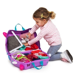 TRUNKI Jeżdżąca walizeczka Kotek Cassie TRU-0322 Walizka na kółkach