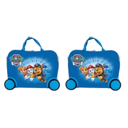 Jeżdżąca walizka podróżna Psi Patrol niebieska mała Nickelodeon Walizeczka na kółkach