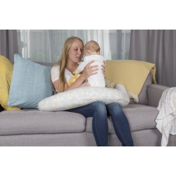 Poduszka Rogal Comfi-Mum 5w1 bambusowa - Plaster Miodu pastelowy - dla kobiety w ciąży i do karmienia dziecka