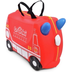 TRUNKI Jeżdżąca walizeczka Wóz Strażacki Frank TRU-0254 Walizka na kółkach