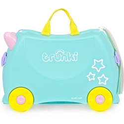 TRUNKI Jeżdżąca walizeczka Jednorożec Unicorn Una TRU-0287 Walizka na kółkach + naklejki