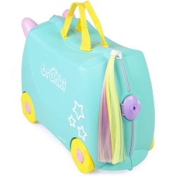 TRUNKI Jeżdżąca walizeczka Jednorożec Unicorn Una TRU-0287 Walizka na kółkach + naklejki