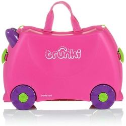 TRUNKI Jeżdżąca walizeczka różowa Trixie Pink TRU-P062 Walizka na kółkach