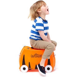 TRUNKI Jeżdżąca walizeczka Tygrysek Tiger Tipu Orange TRU-T085 Walizka na kółkach