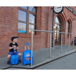 Jeżdżąca walizka podróżna Psi Patrol niebieska duża Nickelodeon Walizeczka na kółkach
