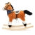 Koń na biegunach NAPOLI z chustą zabawka na płozach konik bujany z melodią Baby Mix Alexis