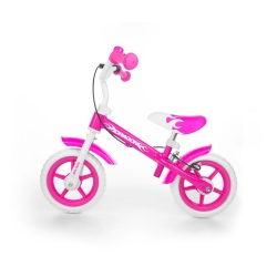 Milly Mally Rowerek biegowy DRAGON PINK różowy z hamulcem