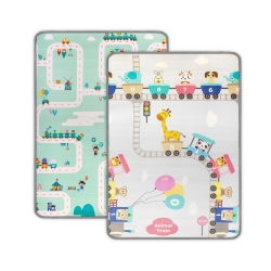 Mata dwustronna piankowa zwijana Kinder Trains Milly Mally rozmiar 178x120 cm