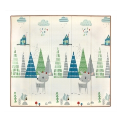 Mata dwustronna piankowa składana Play Deer T1 Milly Mally rozmiar 197x177 cm