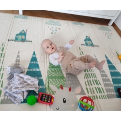 Mata dwustronna piankowa składana Play Deer T1 Milly Mally rozmiar 197x177 cm