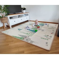 Mata dwustronna piankowa składana Play Deer T1 Milly Mally rozmiar 197x177 cm