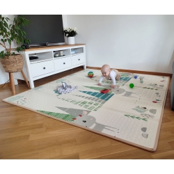 Mata dwustronna piankowa składana Play Deer T1 Milly Mally rozmiar 197x177 cm