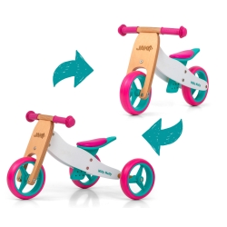 Milly Mally JAKE Classic Candy rowerek biegowy trójkołowy lub dwukołowy pojazd dla dziecka