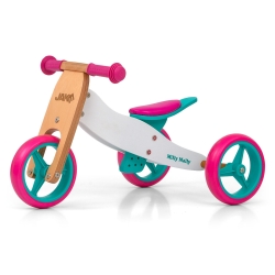 Milly Mally JAKE Classic Candy rowerek biegowy trójkołowy lub dwukołowy pojazd dla dziecka