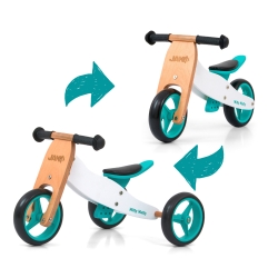Milly Mally JAKE Classic Mint rowerek biegowy trójkołowy lub dwukołowy pojazd dla dziecka