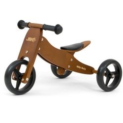 Milly Mally JAKE DARK NATURAL rowerek biegowy trójkołowy lub dwukołowy pojazd dla dziecka