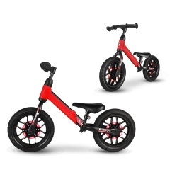 Rowerek biegowy dla dziecka SPARK Red z kołami LED QPlay Milly Mally