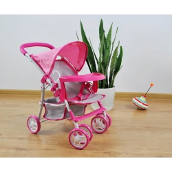 Milly Mally wózek dla lalek Kate Prestige Pink