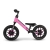 Rowerek biegowy dla dziecka SPARK Pink z kołami LED QPlay Milly Mally