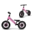 Rowerek biegowy dla dziecka SPARK Pink z kołami LED QPlay Milly Mally