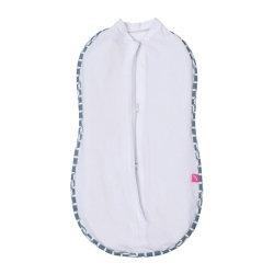 Otulaczek Zip&Swaddle dwupak rozmiar 1 (2,5-5 kg) Motherhood Classics niebieskie 2 sztuki