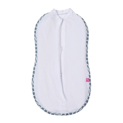 Otulaczek Zip&Swaddle dwupak rozmiar 1 (2,5-5 kg) Motherhood Classics niebieskie 2 sztuki