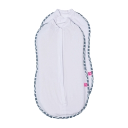 Otulaczek Zip&Swaddle dwupak rozmiar 1 (2,5-5 kg) Motherhood Classics niebieskie 2 sztuki