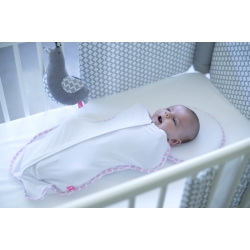 Otulaczek Zip&Swaddle rozmiar 1 (2,5-5 kg) Motherhood Classics różowy 1 sztuka