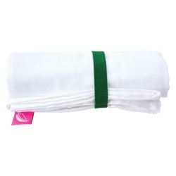 Ręcznik plażowy z organicznego muślinu bawełnianego 100x175 cm Motherhood Biały