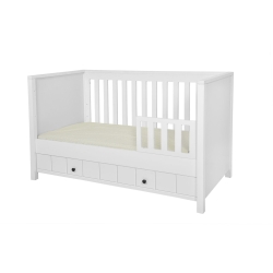 Novelies ALLPIN WHITE łóżeczko 140x70 cm z opcją tapczanika