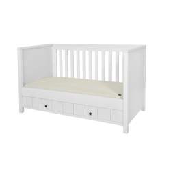 Novelies ALLPIN WHITE łóżeczko 140x70 cm z opcją tapczanika