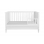 Novelies BIANKA WHITE łóżeczko 140x70 cm z opcją tapczanika, szufladą i barierką zabezpieczającą