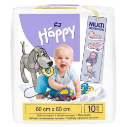 Podkłady higieniczne do przewijania Bella Baby Happy L 60x60 cm 10 sztuk
