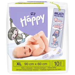 Podkłady higieniczne do przewijania Bella Baby Happy XL 60x90 cm 10 sztuk