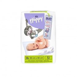 Podkłady higieniczne do przewijania Bella Baby Happy XL 60x90 cm 5 sztuk