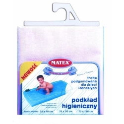 BabyMatex Podkład higieniczny BASIC frotta podgumowana na materacyk 70x40 cm