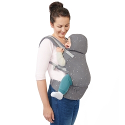 Kinderkraft nosidło HUGGY GREY ergonomiczne nosidełko dla dzieci