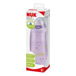 Kubek Sports Cup 450 ml z silikonowym ustnikiem sportowym NUK 255412 fioletowy